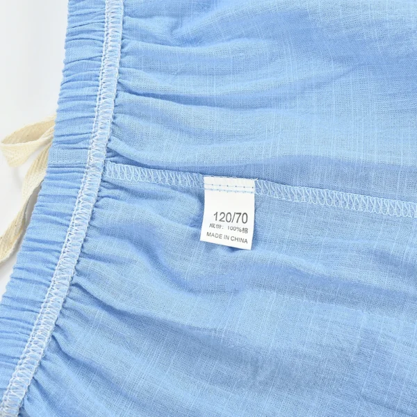 2-10Y Kids Cotton Linen Shorts Breathable Loose Summer Beach Pants - Image 6