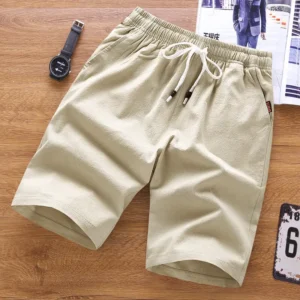 Men's Cotton Linen Summer Shorts Loose Thin Casual Trendy Daily Wear